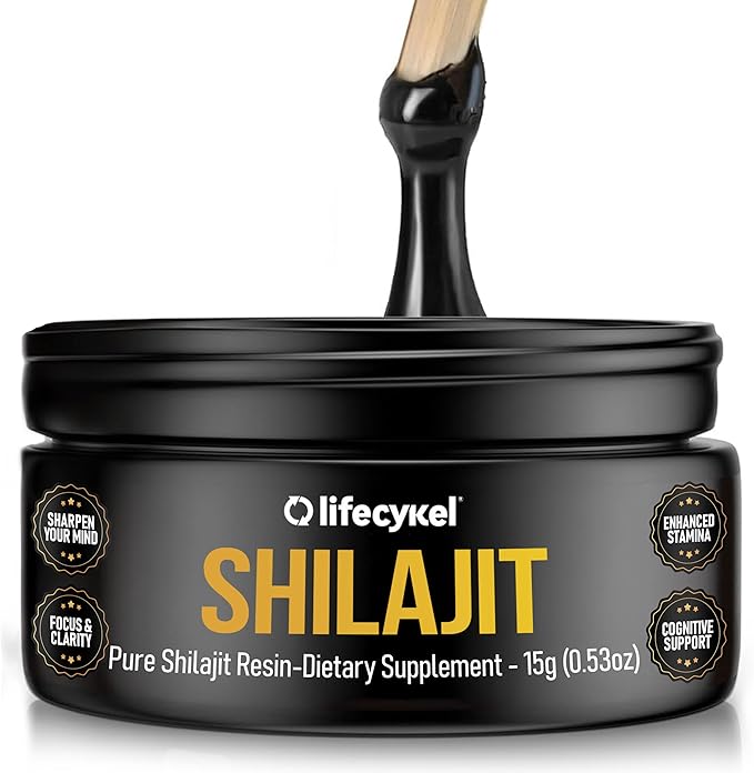 Lifecykel Pure Shilajit Resin – 15g | Wild-Harvested Mineral-Rich Shilajit Supplement for Strength | Third-Party Tested Premium Quality | Natural Flavouring
