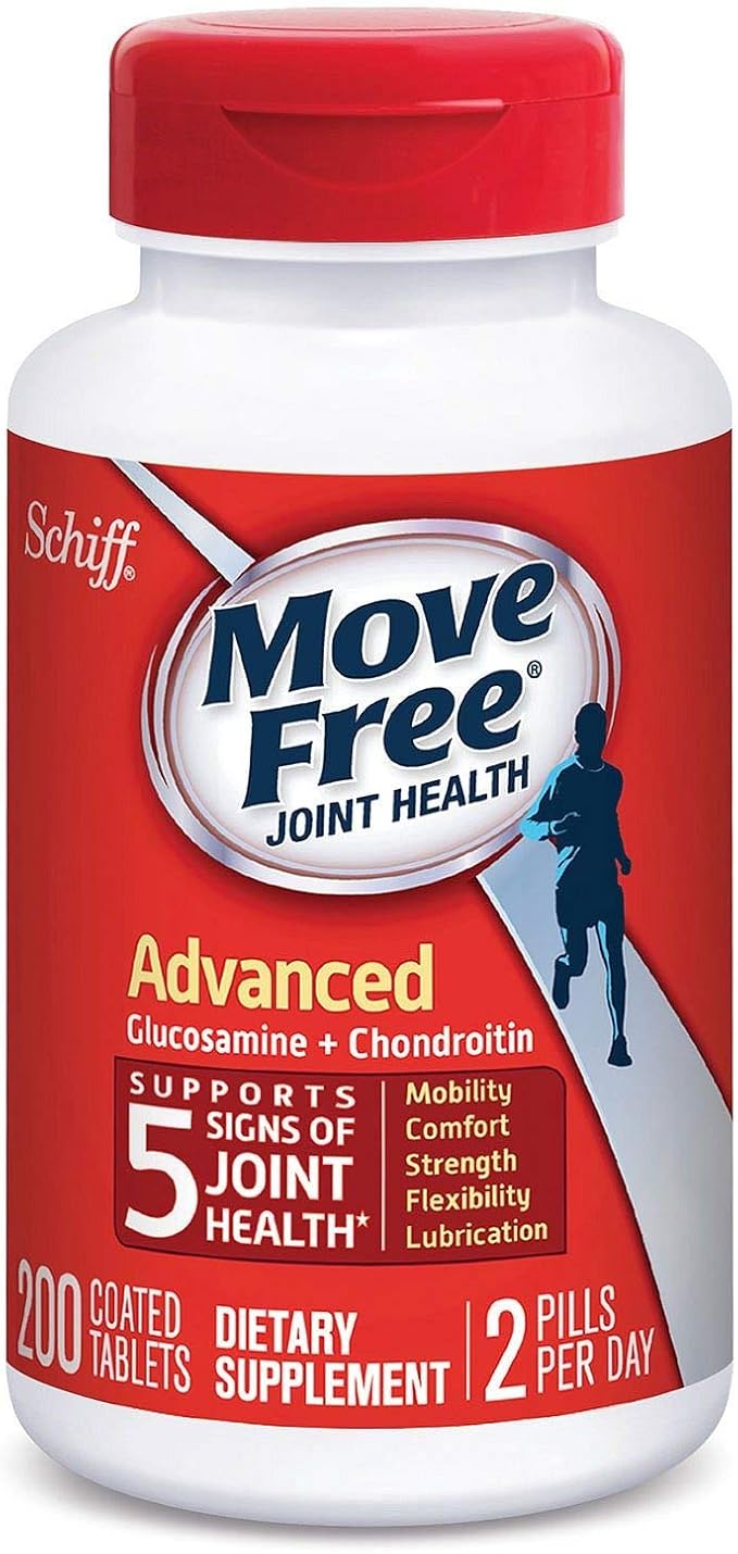 Schiff Move Free Advanced 200 Tablets - Joint Health Supplement with Glucosamine and Chondroitin