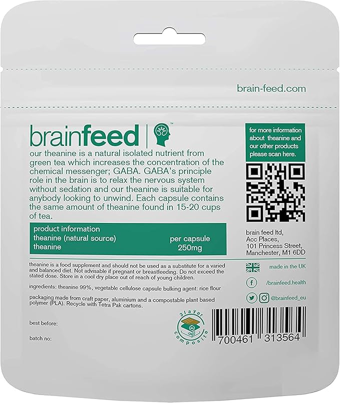 Serotonin Supplements &amp Natural l theanine | Serotonin Mood Support &amp Stress Relief Supplements | 5HTP 100mg + 250mg L theanine Capsules | 2 Month Supply | Vegan