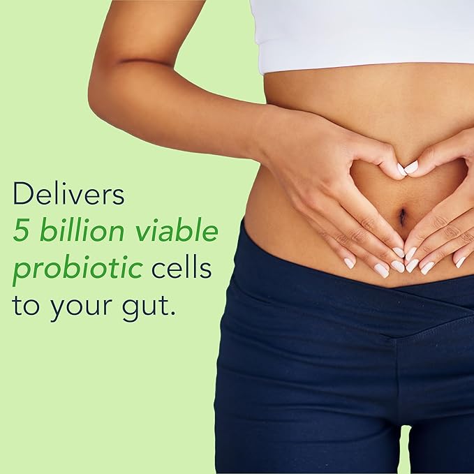 New Earth Acidophilus - Probiotic for Upper GI Support - Lactobacillus DDS-1 Inulin Prebiotic &amp Organic Wild Microalgae - 5 Billion CFU for Gut Health Digestion &amp Immune Function - Vegan 30