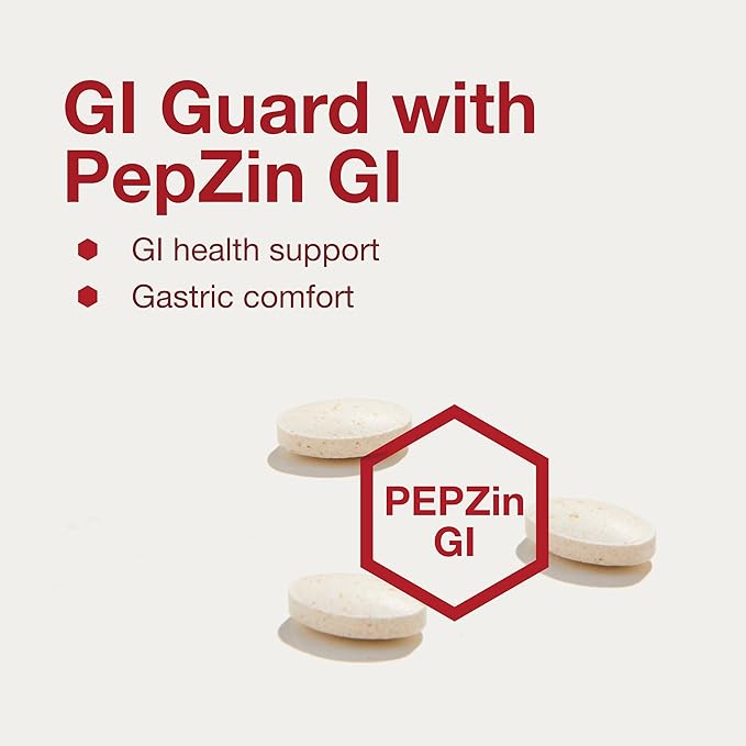 PROTOCOL FOR LIFE BALANCE GI Guard - for Gastric Health &amp Comfort - with PepZin GI - for Digestive Gut Health - Non-GMO &amp Vegan - 60 Tablets