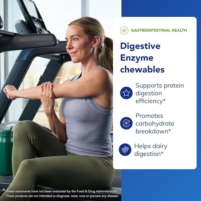 Pure Encapsulations Digestive Enzyme Chewables | Chewable Enzyme Blend to Support Protein Carbohydrate Fiber and Dairy Digestion | 100 Chewable Tablets
