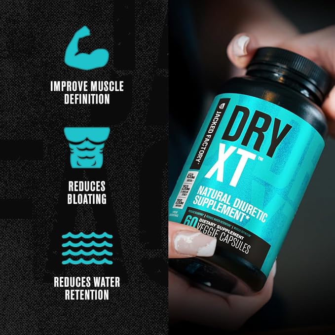 Jacked Factory Thermogenic Fat Burner Weight Loss Supplement - Burn-XT Thermogenic and Lean PM Nighttime Weight Loss Sleep Aid - Lean-XT Caffeine-Free Fat Burner Yohimbine Capsules Dry XT Diuretic