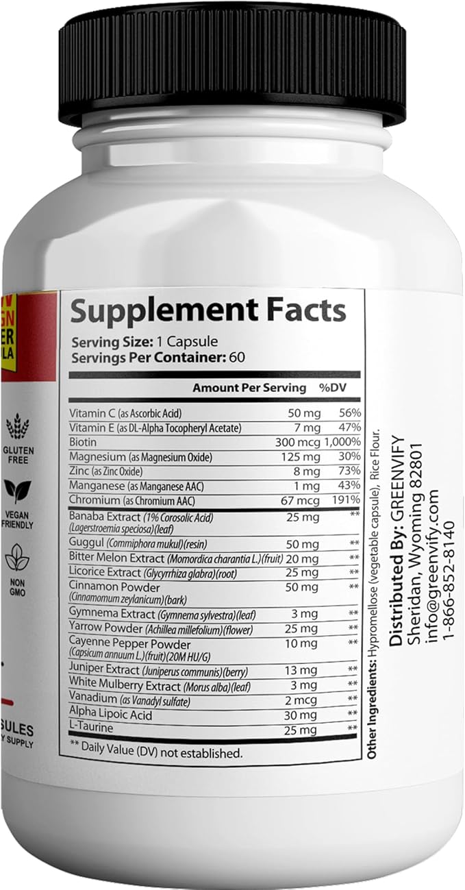 Guardian Botanicals Blood Balance All Natural Formula to Maintain Healthy Levels Maximum Strength Daily Formula Blood Balance Reviews (3 Pack - 180 Capsules)