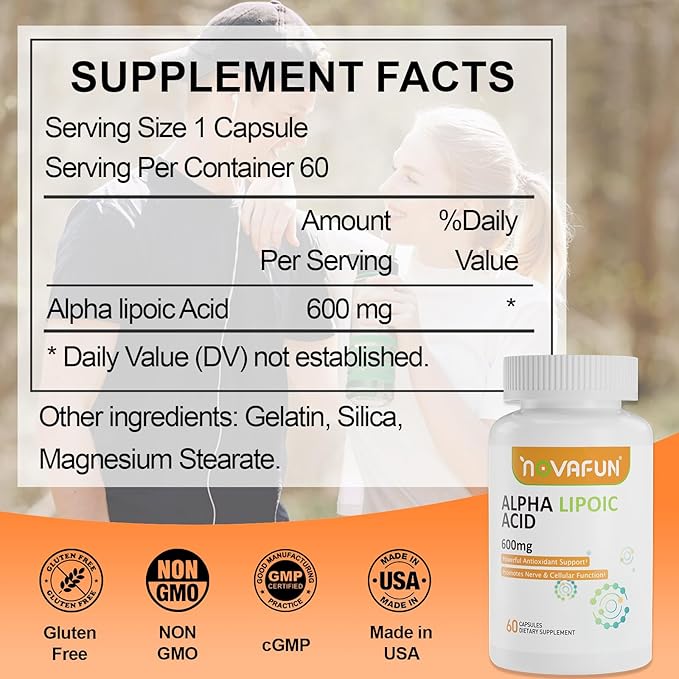 ALA &amp CoQ10 Capsules 2-Pack Bundle – Supports Advanced Antioxidant Action &amp Cellular Energy for Adults