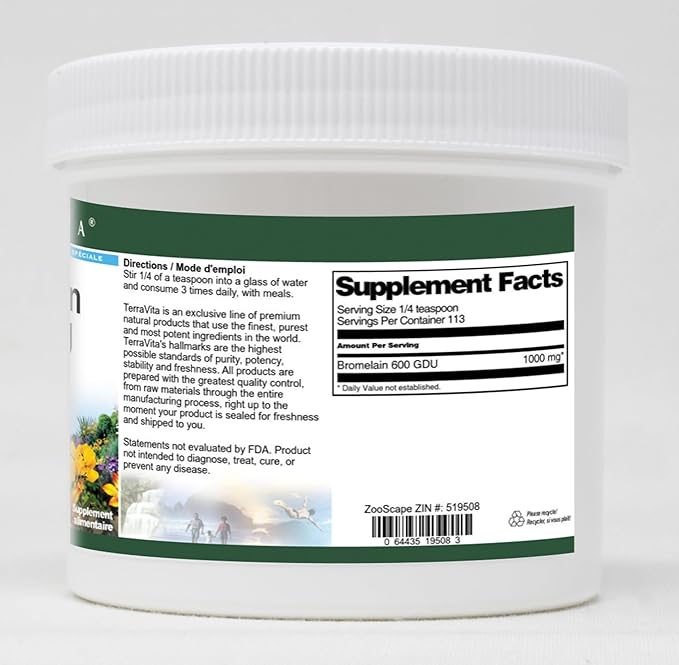 Bromelain 600 GDU Powder (4 oz ZIN: 519508)
