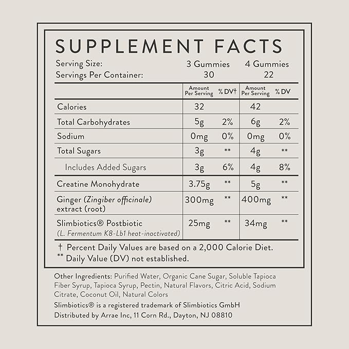 Arrae Tone Gummies – Creatine Monohydrate 5g for Women – Support Lean Muscle Strength &amp Recovery – Hormone-Friendly Muscle Toning Supplement – Mixed Berry Flavor – 90 Count