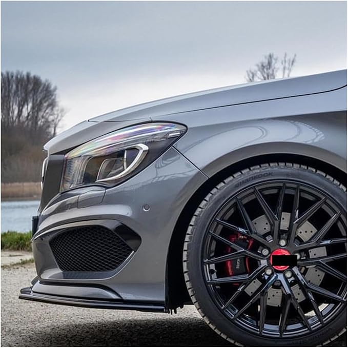 Front Bumper Splitter Lip Spoiler Diffuser Guard Body Kit Cover Compatible for Mercedes Benz CLA Class C117 CLA200 260 CLA45 AMG 2013-2015 (Color : Carbon Look)