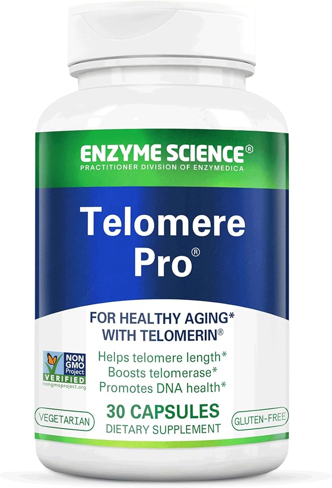Enzyme Science Telomere Pro | Supports Cellular Health Energy Production and Healthy Aging | Formulated with Vitamin D3 Rhodiola and Astragalus | Natural Telomerase Supplement 30 Servings