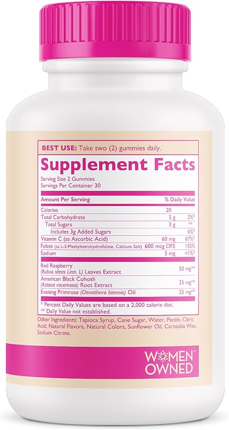 Amy Suzanne Hormone Balance Gummies for Women - Hormone Harmony for Mood Energy Bloating - Hormonal PMS Perimenopause &amp Menopause Support - Red Raspberry Leaf &amp Black Cohosh - 60 Gummy Supp