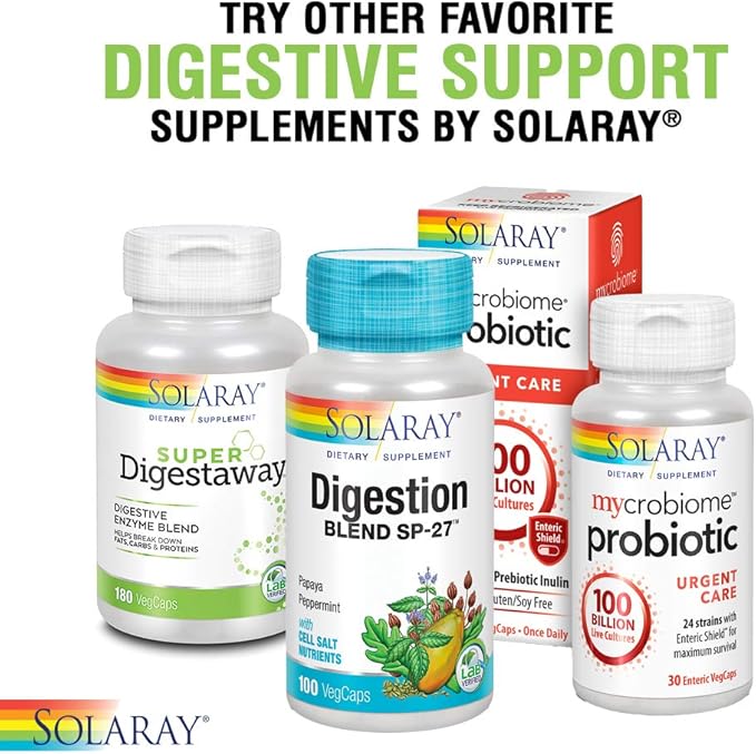 Pancreatin 1300 Solaray 90 Caps 2 Pack
