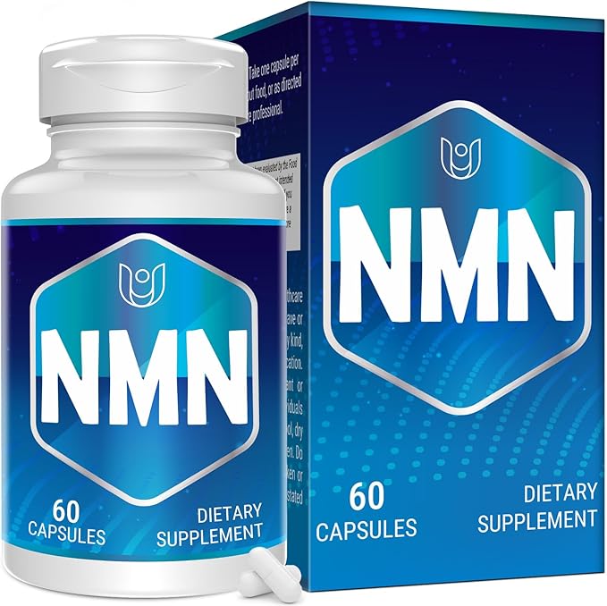 NMN(Nicotinamide Mononucleotide) NAD Supplement to Boost NAD+ Levels as We Age (May Be More Effective Than Nicotinamide Riboside) NMN Supplement for Anti-Aging 60 Capsules (60 Servings)