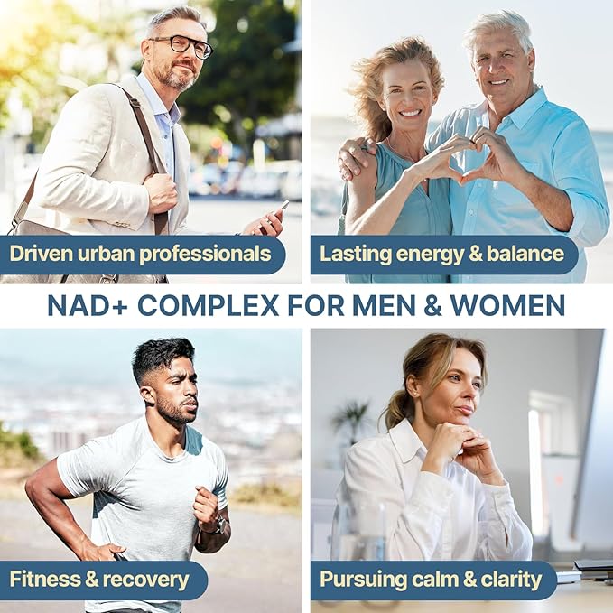 NAD+ Supplement 1600mg Extra Strength - Liposomal NMN Alternative with Resveratrol Urolithin A CoQ10 Quercetin &amp ALA - Mitochondrial Energy &amp Anti-Aging Cell Regeneration 120 Softgels