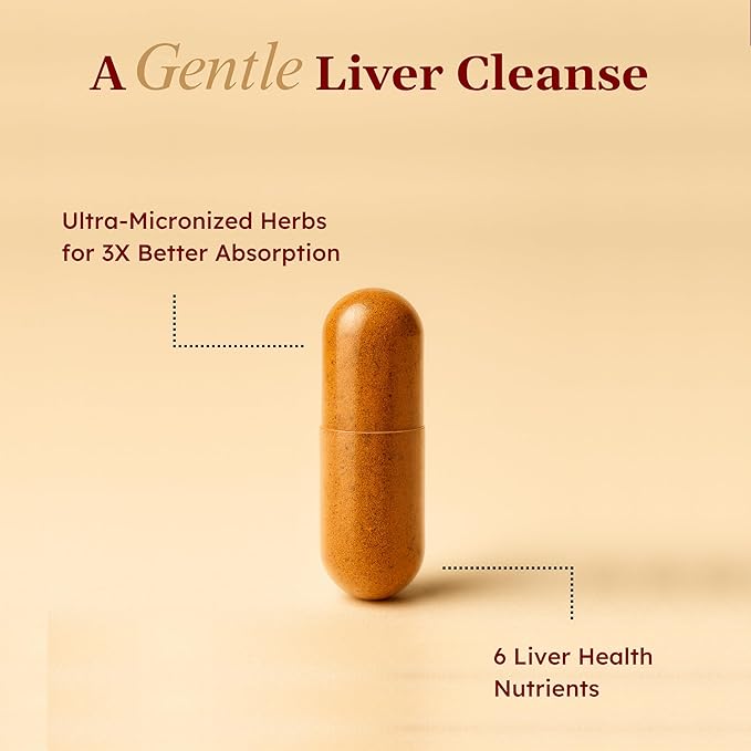 Liver Detox &amp Cleanse | Herbal Liver Support | Liver Supplement Includes Bitter Melon Ginger Methi Vitamin D3 Magnesium &amp More | Premium Liver Cleanse for Men &amp Women | 60 Ct