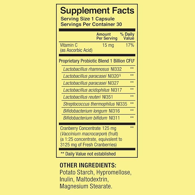 Probiotics for Women Capsules Dietary Supplement 1 Billion CFUs - Digestive Health - Womens Probiotic Digestive Health – 30 Count (Pack of 1)