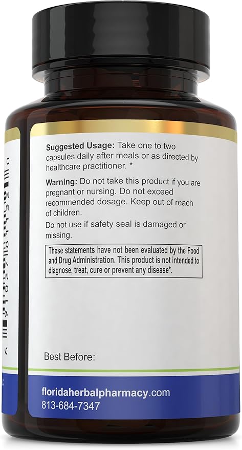 Florida Herbal Pharmacy LACTOFERRIN Supplement Capsules (120 Capsules) 2 Months Supply