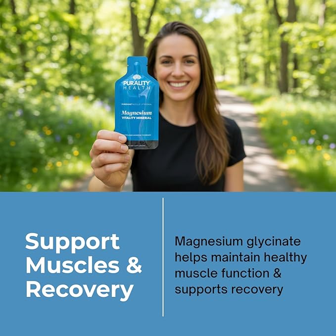 PURALITY HEALTH Micelle Liposomal Magnesium - Enhanced Absorption - Liquid Magnesium Bisglycinate Vitamin Supplement Vegan Non-GMO Supplement for Bones Muscles &amp Daily Wellness - 30 Days Gel Pa