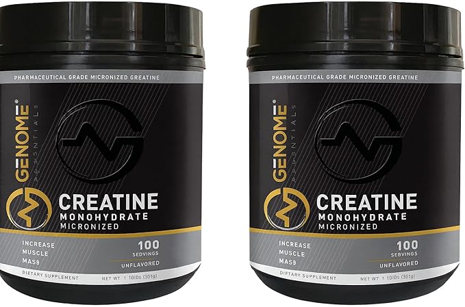 Premium Creatine Monohydrate Powder | Muscle Growth &amp Recovery | Clean Indgredients 100% Pure Micronized Powder | Keto Vegan-Friendly Non-GMO Gluten-Free | Unflavored | (Pack 2)