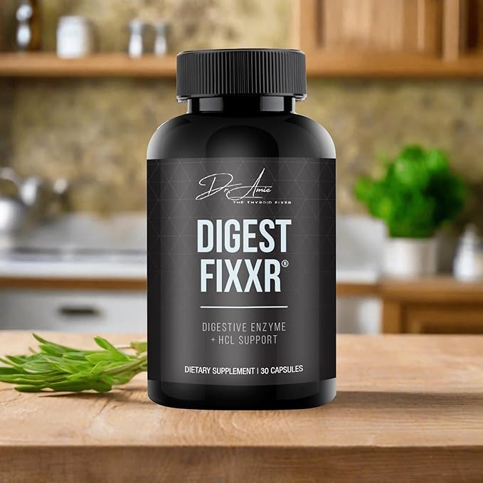Digest by Dr. Amie | Digestive Enzyme &amp HCl Support | Supports Digestion Gas &amp Bloating | 30 Day Supply 30 Capsules