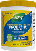 Nature's Way Primadophilus Reuteri Probiotic Powder Supports Digestive &amp Immune Health* Multi-Strain Formula with Prebiotics 3 Billion Live Cultures 5 Oz (Packaging May Vary)
