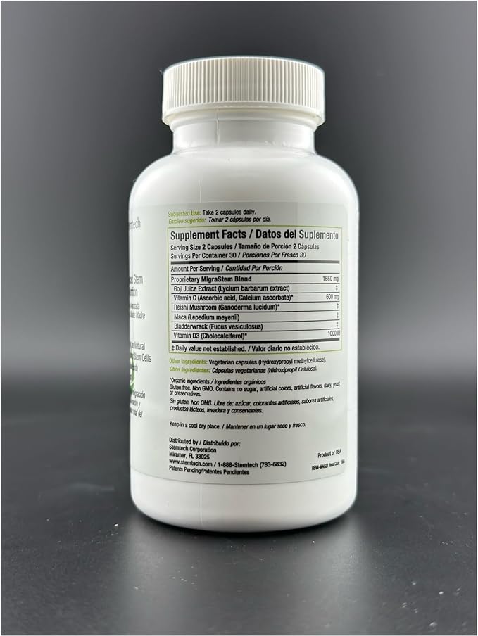 MigraStem natural source of potent antioxidants phytonutrients