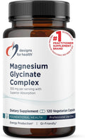 Designs for Health Magnesium Glycinate Complex - Chelated Magnesium Bisglycinate + High Absorption Magnesium for Calming &amp Sleep Heart Health Immune Support &amp Bone Strength - Vegan (120 Caps