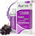 Aurora Nutrascience Mega-Pack Liposomal Glutathione - 750 mg Liquid Supplement Antioxidant Support for Men &amp Women Sugar Free Non-GMO Liposomal Glutathione Packets - 10 Single Serve Packets