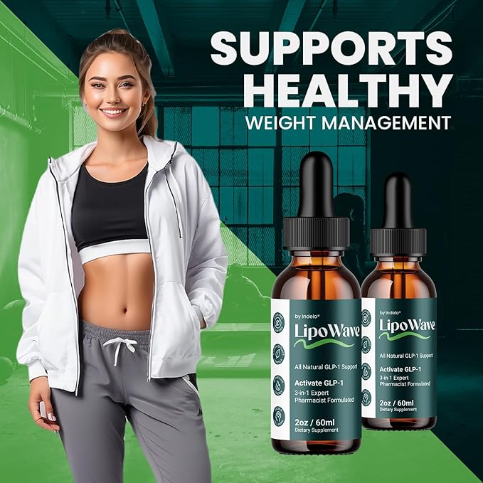 LipoWave Drops – Natural Liquid Dietary Blend for Daily Health Support (1 Month Supply)