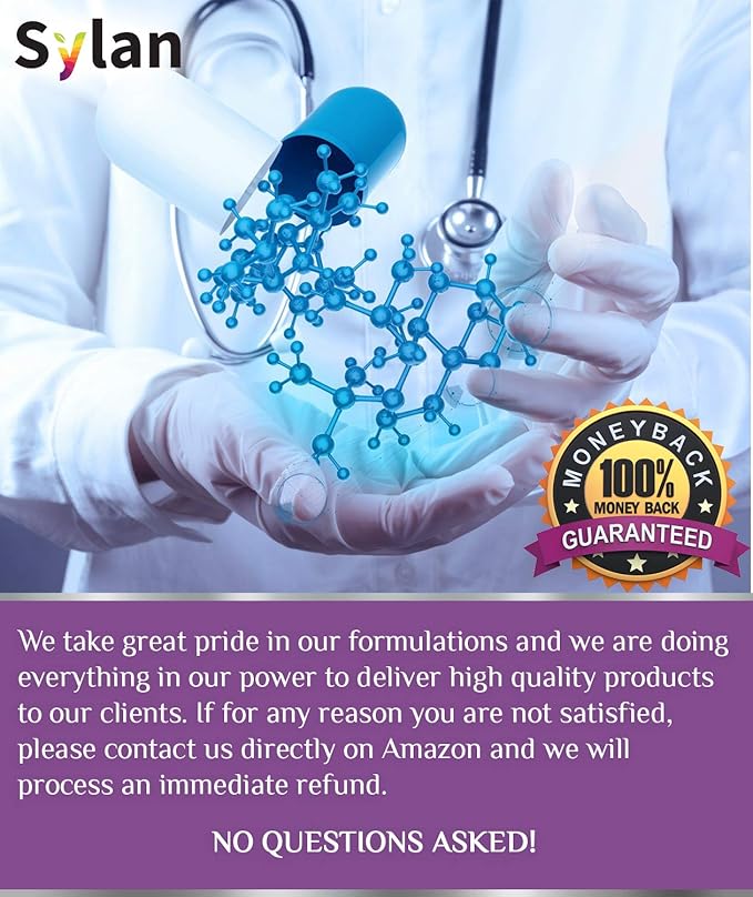 SYLAN Resveratrol Supplement 1000mg 180 Veggie Capsules Antioxidant Supports Heart Joint Brain Immune Health &amp Anti-Aging Non-GMO Made in USA Resveratrol 500mg Powder per Capsul