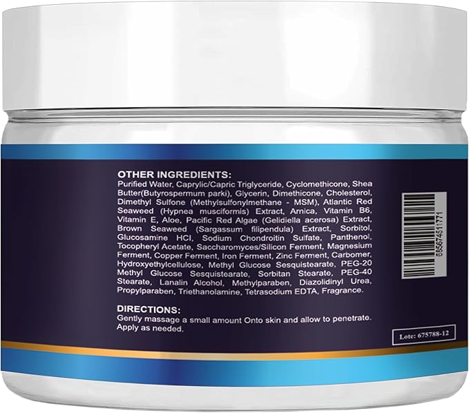 VITAMISAN Glucosamine Chondroitin MSM Collagen and Arnica Cream 4 OZ 2 Pack