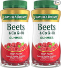 Nature's Bounty Beets &amp Co Q-10 Gummies for Heart Health Coenzyme Q10 Beet Root Extract Supports Healthy Circulation and Heart Function Cellular Energy Production Raspberry Flavor 60 Gummies