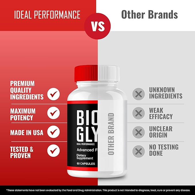 Bio Glyco Advanced Blood Formula Capsules Official Bio Glyco Supplement Pills - Maximum Strength All Natural Healthy Circulation &amp Stable Levels BioGlyco Support Reviews (2 Pack)