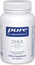Pure Encapsulations DHEA 25 mg - Supplement for Immune Support Hormone Balance Metabolism Support and Energy Levels* - with Micronized DHEA - 180 Capsules