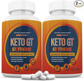 (2 Pack) Keto GT Extreme Keto Pills 1675MG New &amp Improved Formula Contains Apple Cider Vinegar Extra Virgin Olive Oil Powder Green Tea Leaf 120 Capsules