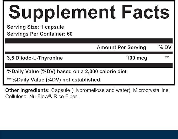 Dr. Westin Childs Essential T2 - T2 Thyroid Support Supplement with Bio-Identical 35 Diiodo-l-thyronine for Hypothyroidism Hashimoto's Thyroidectomy &amp Rai Non GMO 60 Day Supply