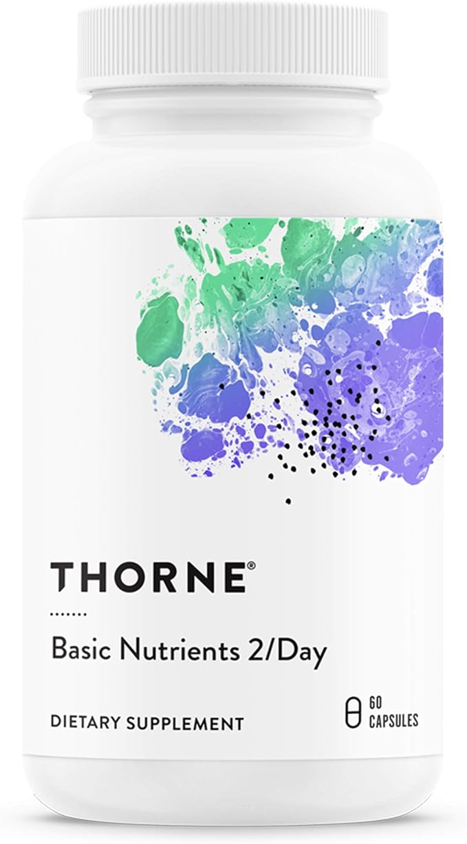THORNE - Wellness Essentials Bundle - Omega-3 &amp Multivitamin Combo - Super EPA &amp Basic Nutrients 2/Day - 30 Servings