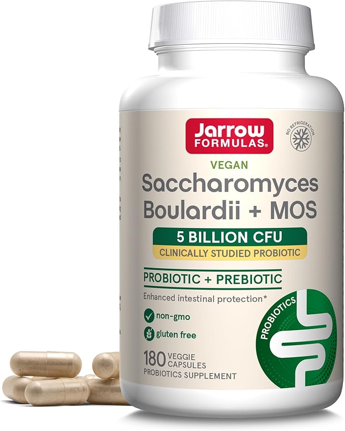 Jarrow Formulas 5 Billion CFU Probiotics + Prebiotics 180 Capsules &amp MagMind Brain Health Magnesium L-Threonate 90 Capsules Bundle