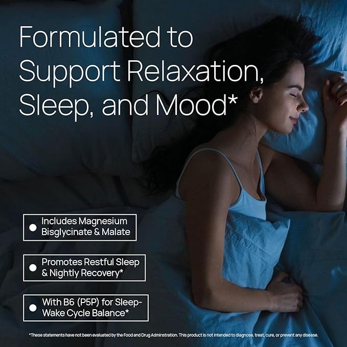 Selerb Magnesium Complex for Women and Men-GlycinateMalateCitrateOxide Supports Calm Sleep Muscle &amp Energy with D3 B6 Zinc Slippery Elm &amp DGL Gentle on Stomach 90 Capsules
