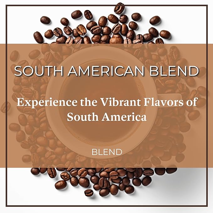 San Diego Coffee South American Blend Medium Roast Whole Bean Coffee 16-Ounce Bags (Pack of 2) Café en grano tostado