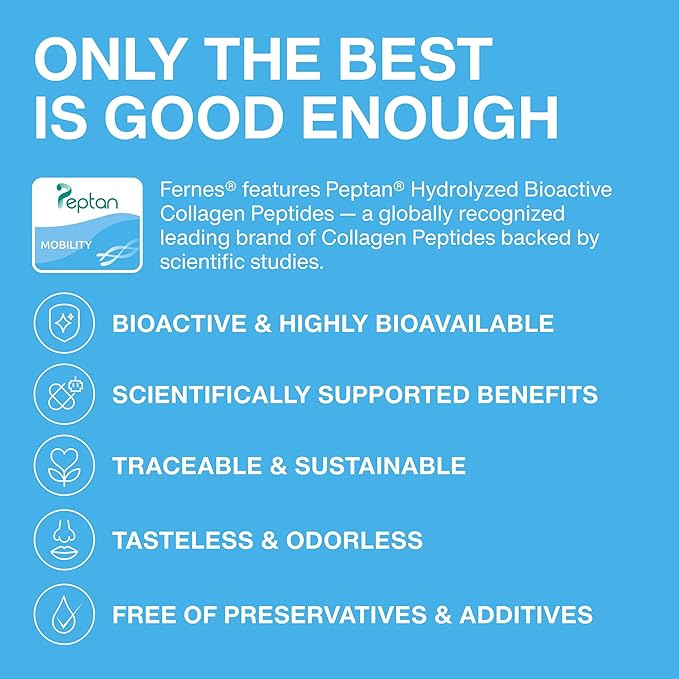 Mobility Collagen Peptides Powder - Glucosamine Chondroitin Hyaluronic Acid &amp Liposomal Vitamin C Join Bone &amp Cartilage Support Grass-Fed Type I &amp III Keto &amp Paleo 56 Servings 23.66