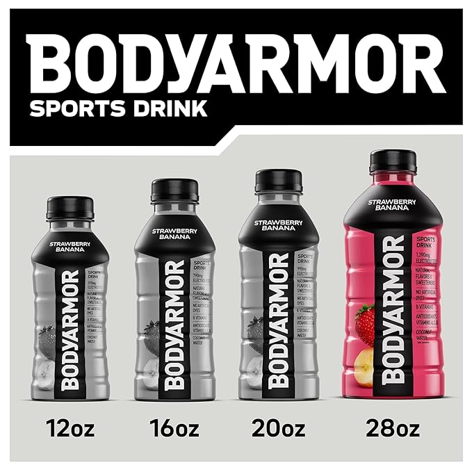BODYARMOR Sports Drink Blackout Berry Electrolyte Drink Hydration 28 Fl Oz Bottles (15 Pack) Flavored Coconut Water with B Vitamins &amp Antioxidants