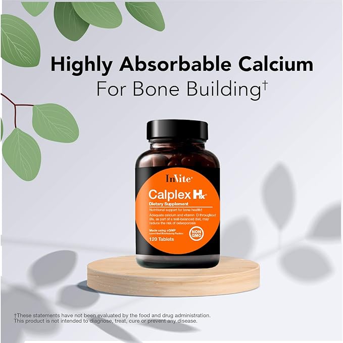 Invite Health Calplex Hx® Nutritional Support for Bone Health 120 Tablets (2-Pack)