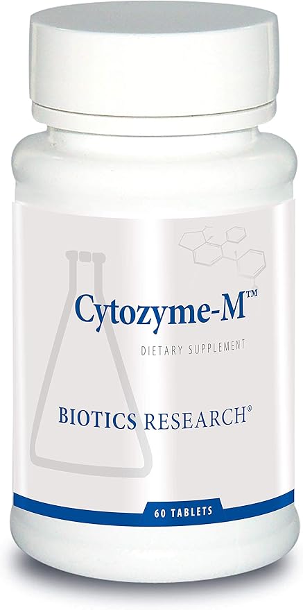 Biotics Research CytozymeM Male Glandular Combination Formula Male Hormone Support Healthy Endocrine Function SOD Catalase Potent Antioxidant Activity 60 Tablets