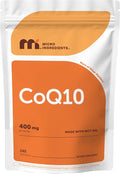 Micro Ingredients CoQ10 400 mg Per Serving 240 Softgels | Made with Coconut MCT Oil | Coenzyme Q10 (Ubiquinone) | Non-GMO