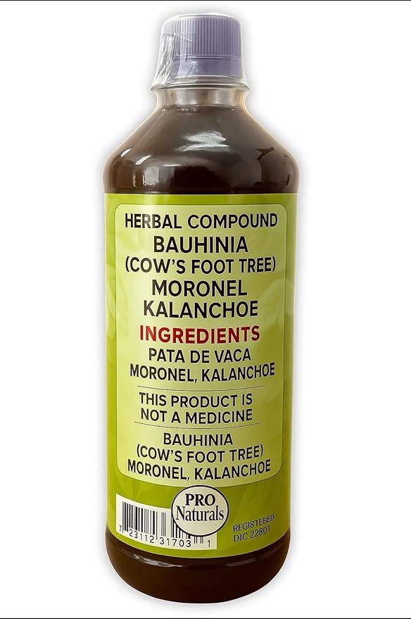Pata de Vaca Moronel Kalanchoe - Juice Tonic- Jugo De Pata de Vaca Moronel Kalanchoe - de 1 litro (33.3Fl Oz) Jugo de Maguey