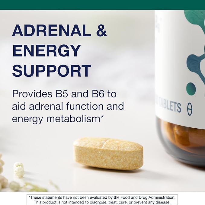 Metagenics Cortico-B5B6 - Adrenal Hormone &amp Energy Support with Vitamin B5 B6 Vitamin C Magnesium &amp Calcium - Non-GMO Gluten-Free Vegetarian - GMP Certified Facility - 60 Tablets