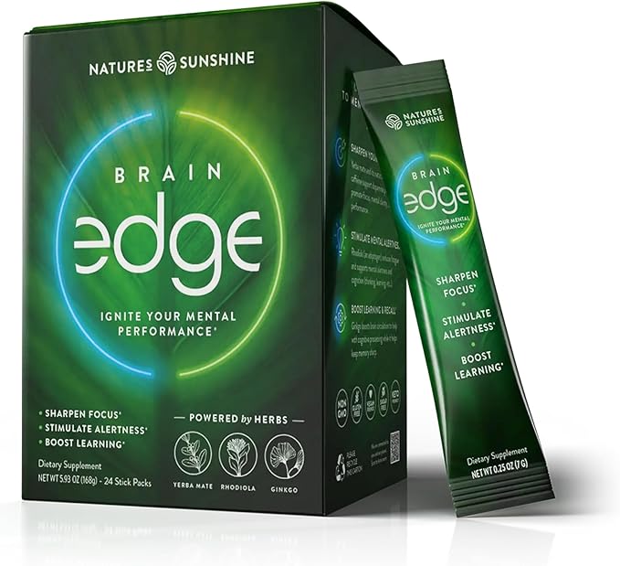 Nature's Sunshine Brain Edge 24 Stick Packs