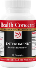 Health Concerns Enteromend – Digestive Enzyme Supplement for Gut Health Bloating &amp Food Sensitivity Relief – Intestinal &amp Digestive Support – Protease Amylase Lactase &amp Peptidase – 90 C