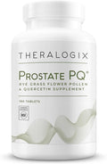 Theralogix Prostate PQ - Rye Grass Pollen Extract &amp Quercetin Supplement - 90-Day Supply - Antioxidant Support for Prostate &amp Pelvic Health &amp Urinary Tract Function* - NSF Certified - 180