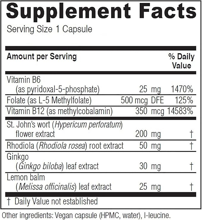 Vitanica Uplift Mood and Emotional Support Vegan 120 Capsules